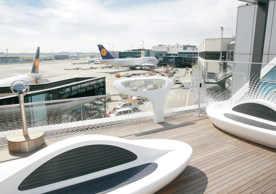 Frankfurter Flughafen Dachterrasse