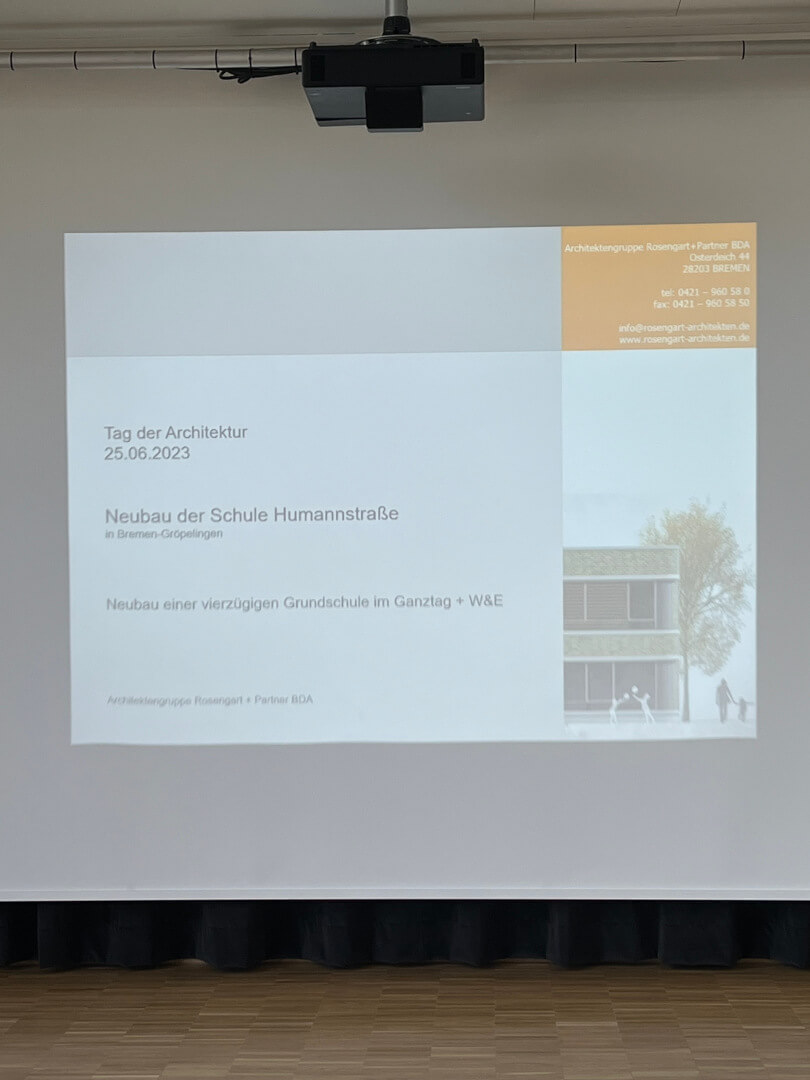 Ingenieurgruppe BAC Aktuelles Tag der Architektur 2023 Grundschule Präsentation