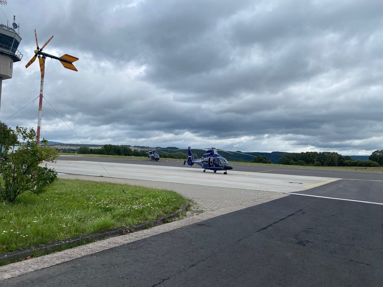 Hubschrauberflug über Fuldatal Hubschrauber
