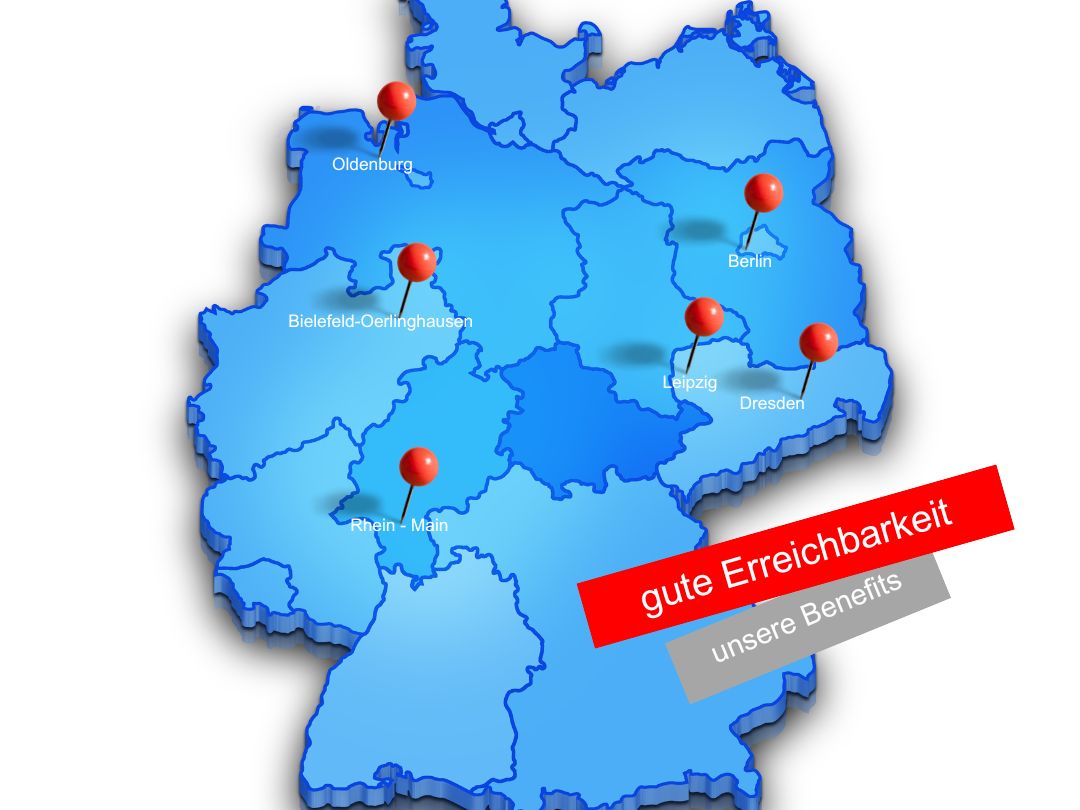 Deutschlandkarte Standorte BAC