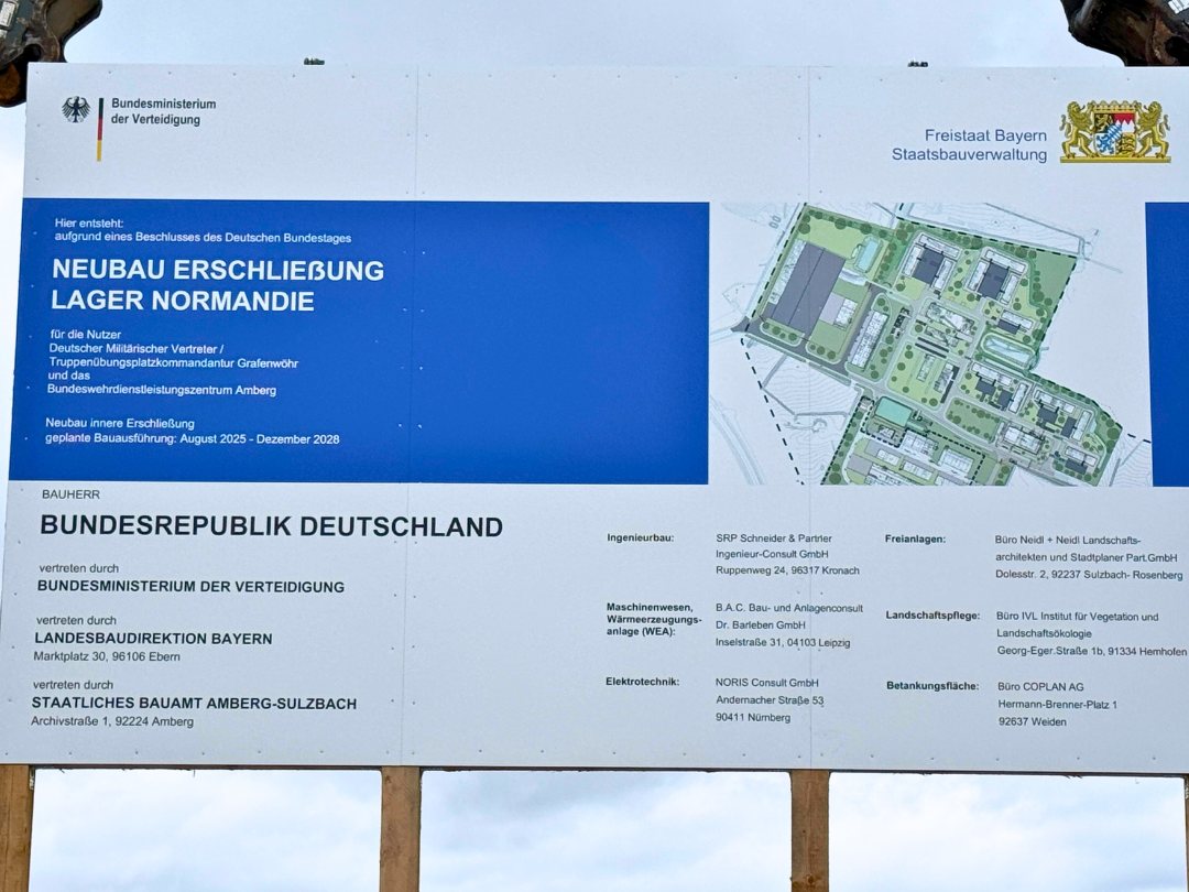 Bauschild Grafenwöhr